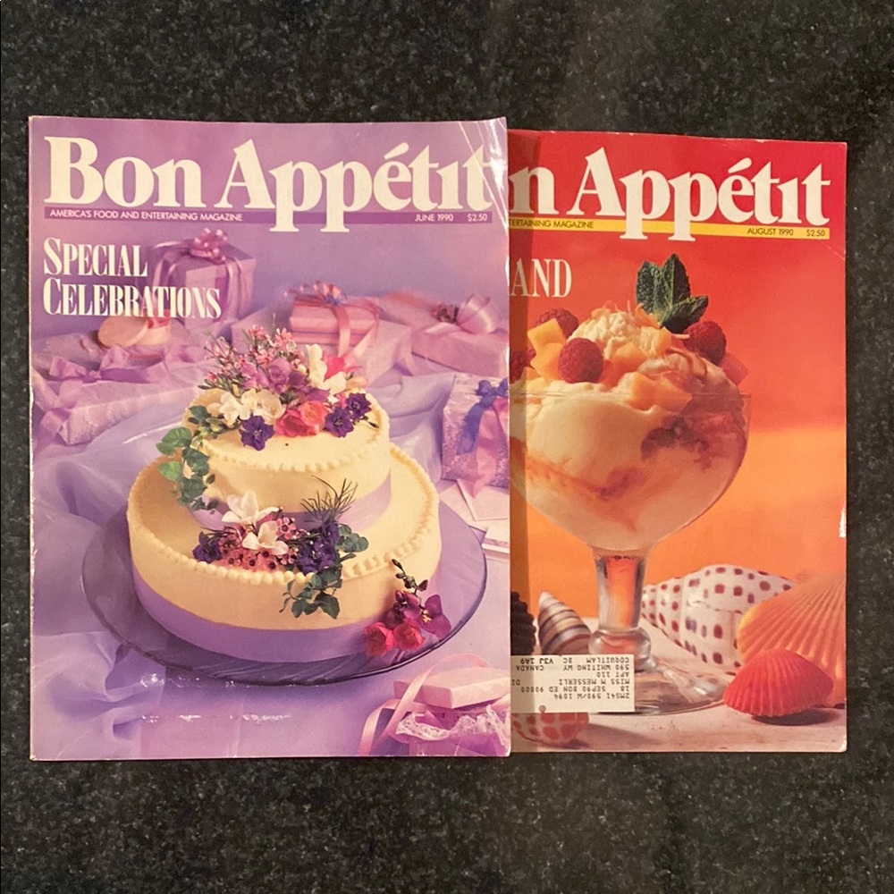 1990 Bon Appétit Vintage Magazines